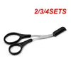 2/3/4SETS Eyebrow Shaving Knife Sewing Scissors Eyebrow Shaping Tool Eyebrow Trimmer Makeup Tools Eyebrow Scissors 1
