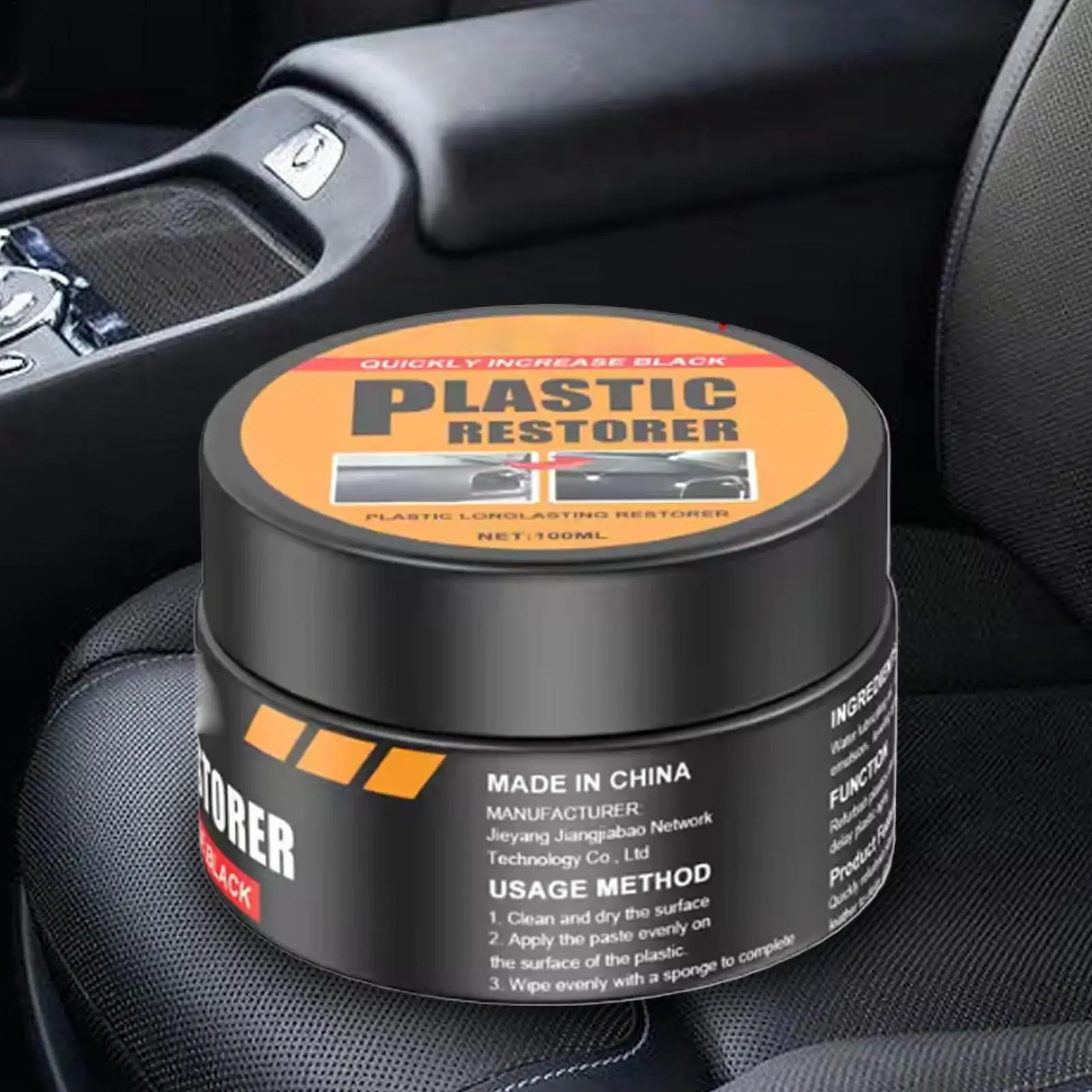 Car Interior Leather Care Cleaning Cream Car Care Detailing Polishing Paste Vehicle Polish Restoration Cleaner for Dashboard Rim