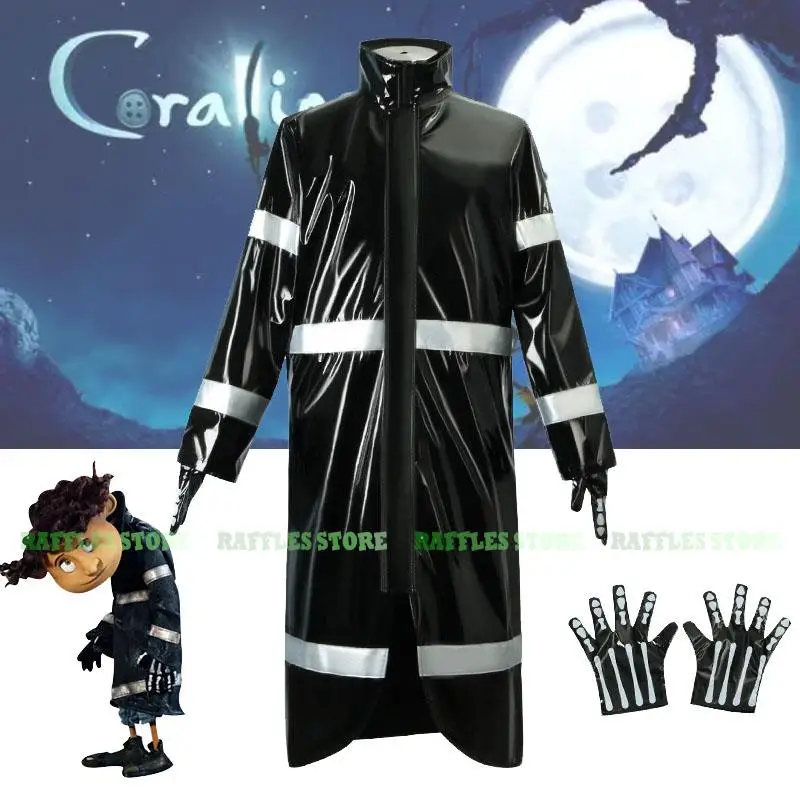

Coraline Wybie Lovat Cosplay Costume Outfits Horror Scary Fairy Tales Suit Uniform Men Halloween Carnival Party Cosplay Clothes