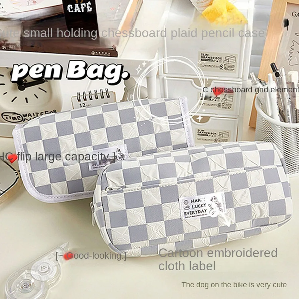 

Вместительная мультяшная Шахматная ручка с собакой, сумка для хранения, многофункциональный портативный милый щенок, офисные и школьные принадлежности