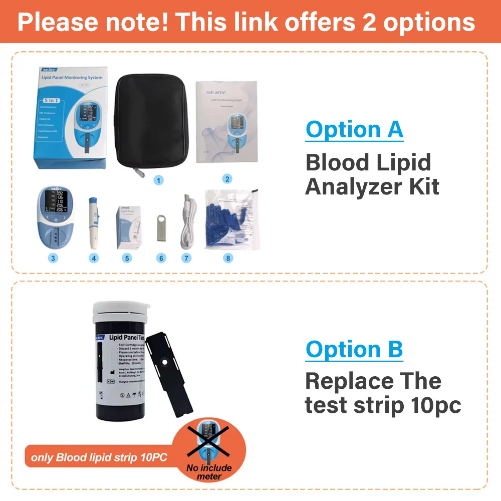 Blood Lipid Analyzer 5 in1 Total Cholesterol (TC) high density lipoprotein cholesterol (HDL) triglyceride (TG) cholesterol LDL