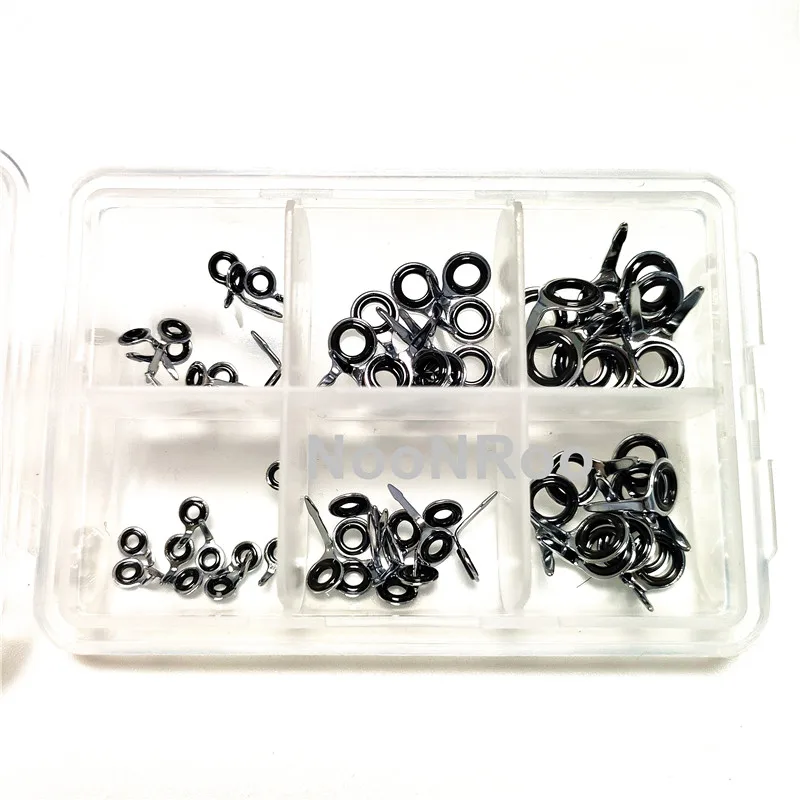 Ceramic Center Ringed Fishing Rod Guides 6 Sizes 60pcs /Box Super small MK Repair Rod Building DIY