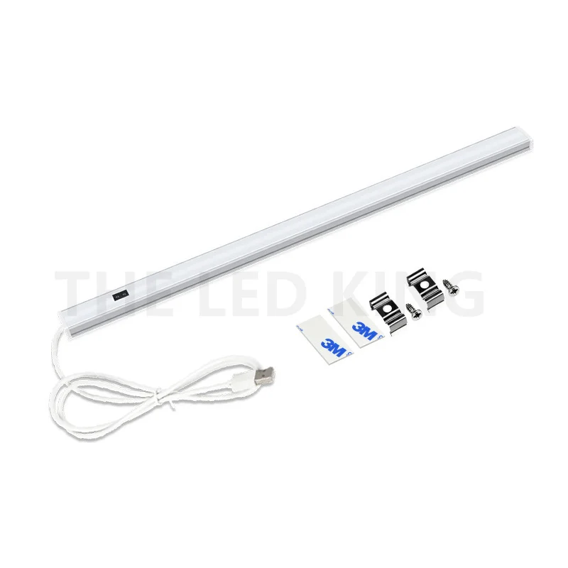 1Pcs USB Powered Smart LED Kitchen Light 30/50cm Hand Sweep Sensor Lamp 5V High Brightness Backlight for Cabinet Wardrobes bright night light