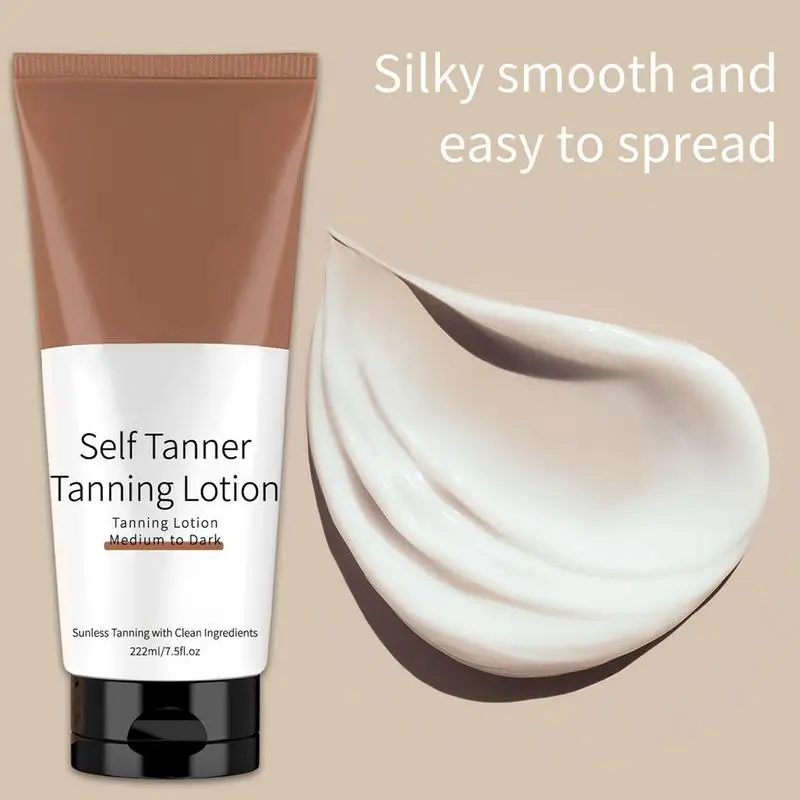 Self Tanning Lotion Face Body Bronzer Dark Sunless Tanner Beach Sexy Solarium Moisturizing Long Lasting Nourish Fake Tan Creams