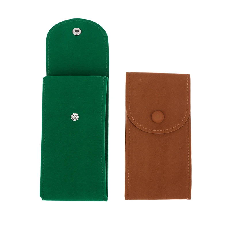 Watch Storage Bag Portable Flannelette Fabric Watch Pouch Travel Organizer Display Pouch Storage Box Green/Brown/Green