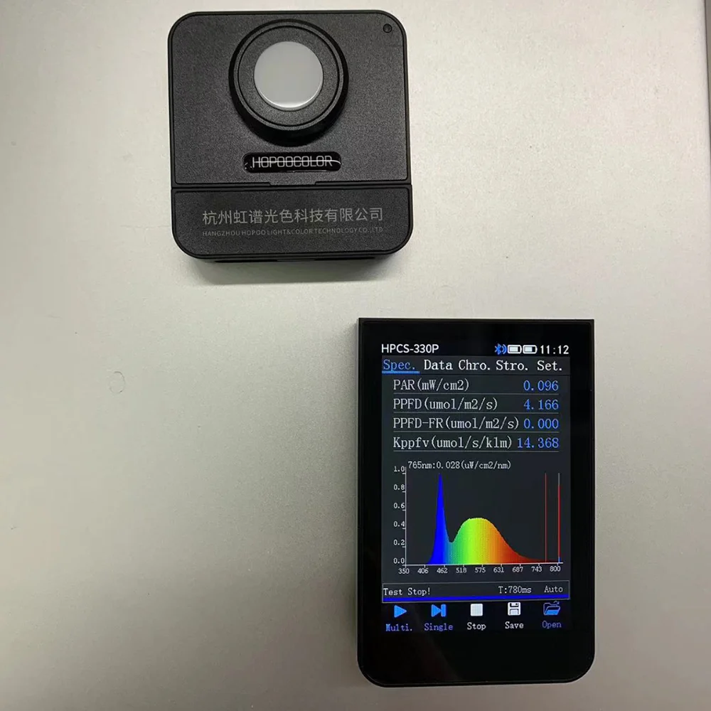 HPCS-330P 350-800nm PAR Light PPFD Meter Light Spectrometer Spectrum Hopoocolor
