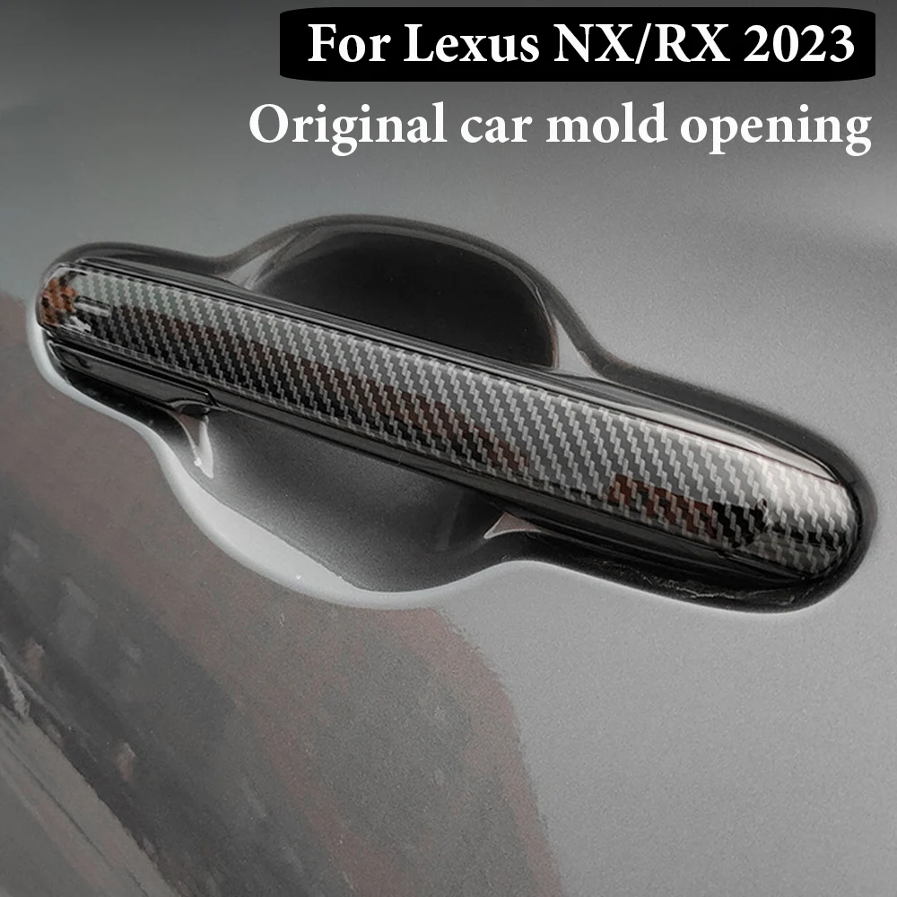 

Высокое качество ABS яркий черный/углеродное волокно автомобильные внутренние дверные ручки для Lexus RX350 RX450H NX260 NX400H автомобильные аксессуары