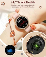 Montre connectée Ultra fine pour femmes, écran d'affichage toujours de l'heure, Bracelet de sport, appel Bluetooth, mode, meilleur cadeau, 2026 5