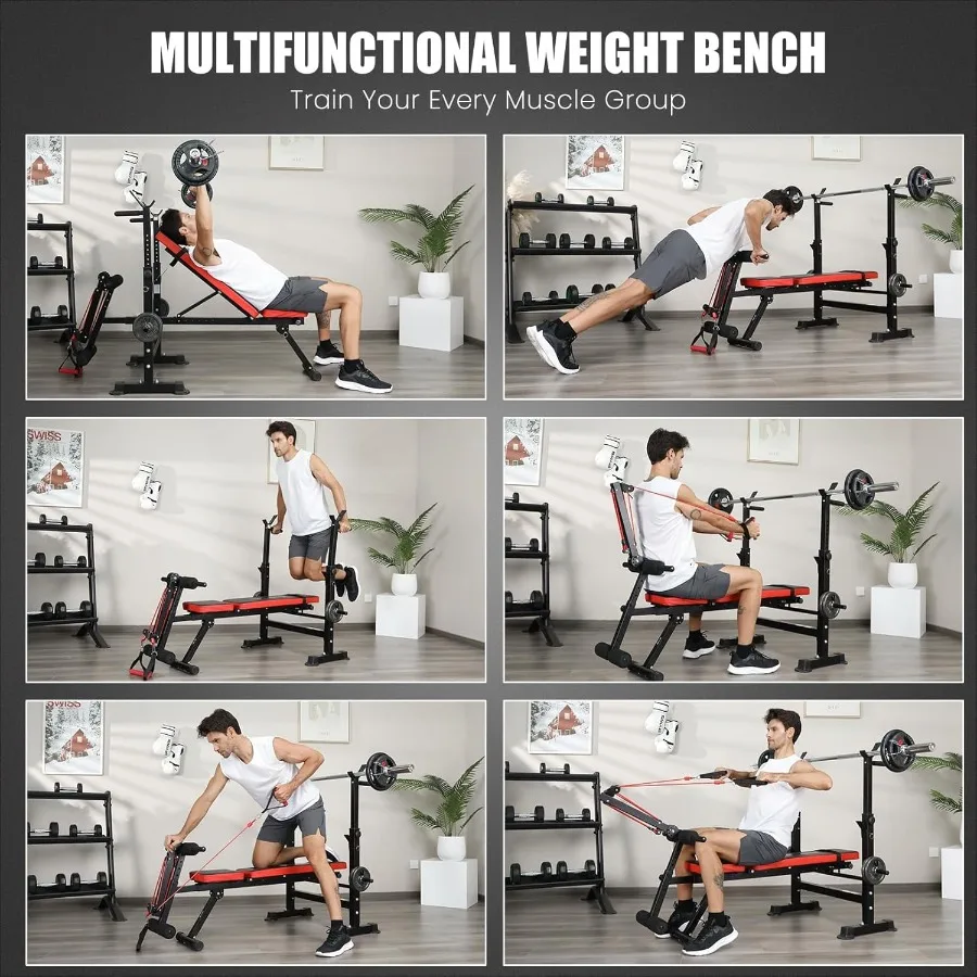 6-in-1 Adjustable Weight Bench 3