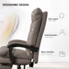 Comfortable Office Chair High Back Executive Desk Chair Leather Computer Gaming Chair Swivel Office Chairs with Footrest 4