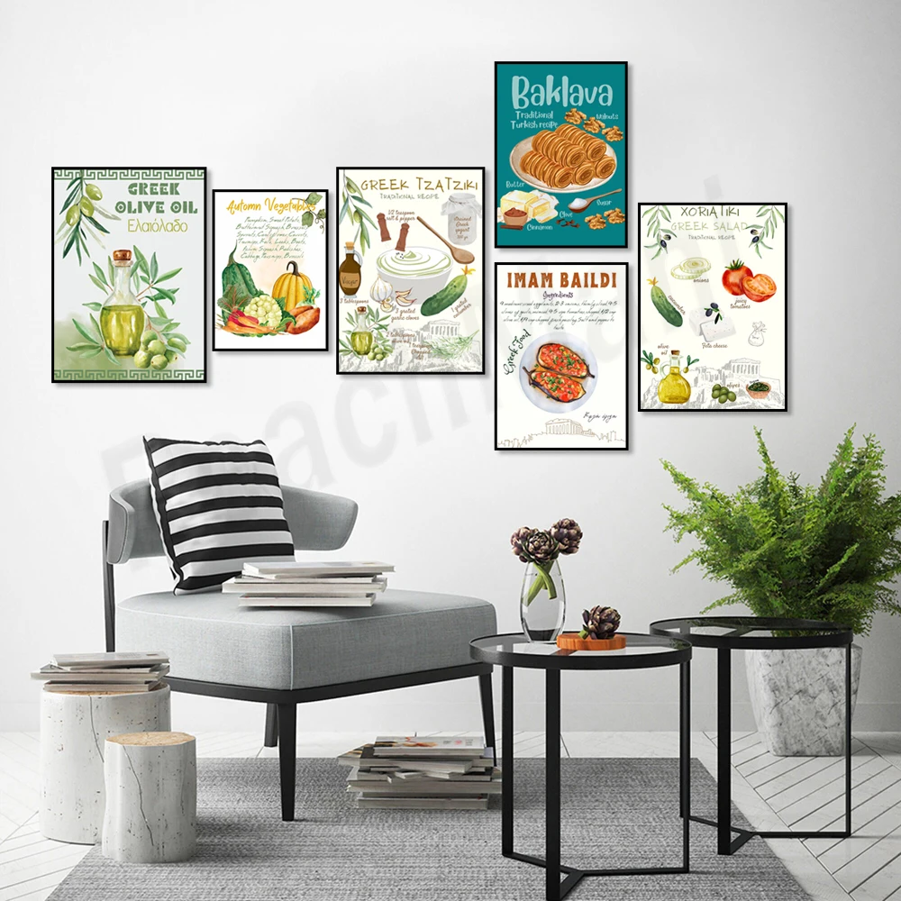 

Greek salad recipe, herbs, baklava, pumpkin soup recipe, Greek olive oil, vegetables, fall love poster, traditional greek food