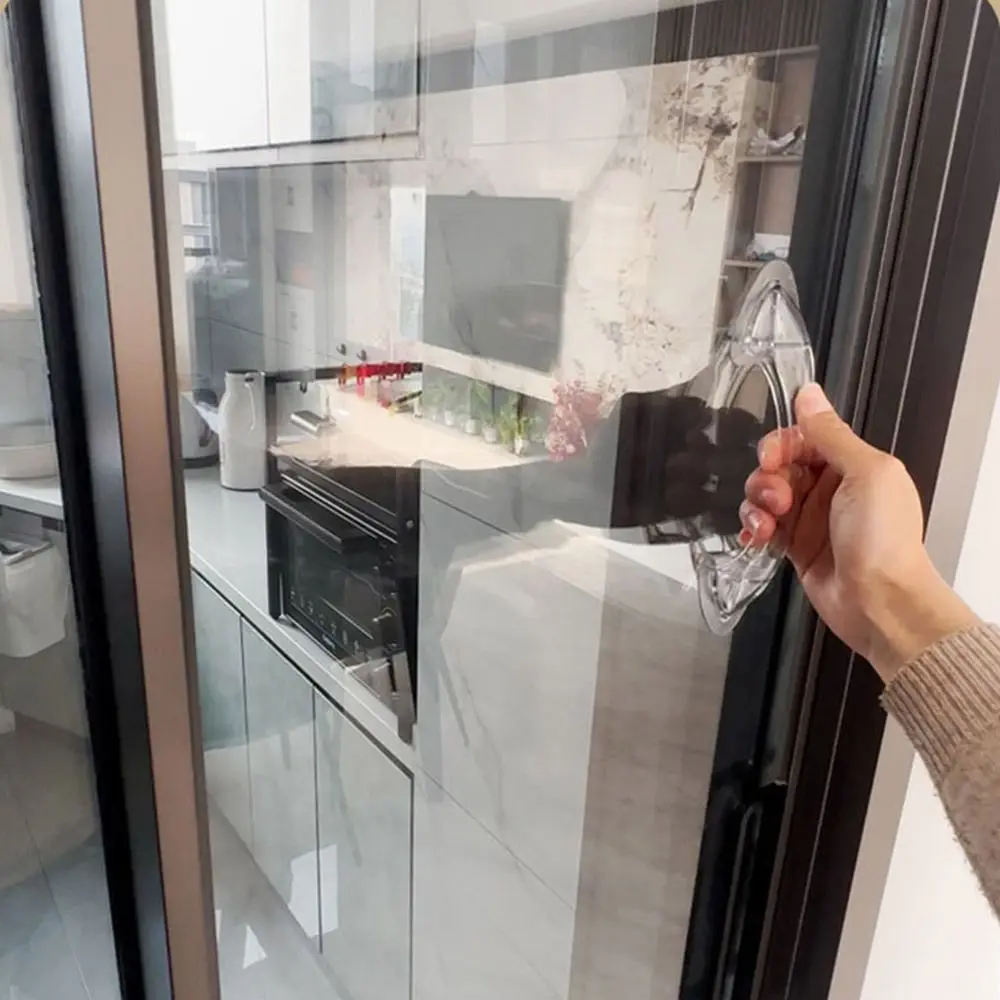 Self-adhesive Suction Cup Door Handle Non-slip Safe Grip No-punching Door Handle Traceless Plastic Pull Glass door handles cabinet handles plastic suction cup handle
