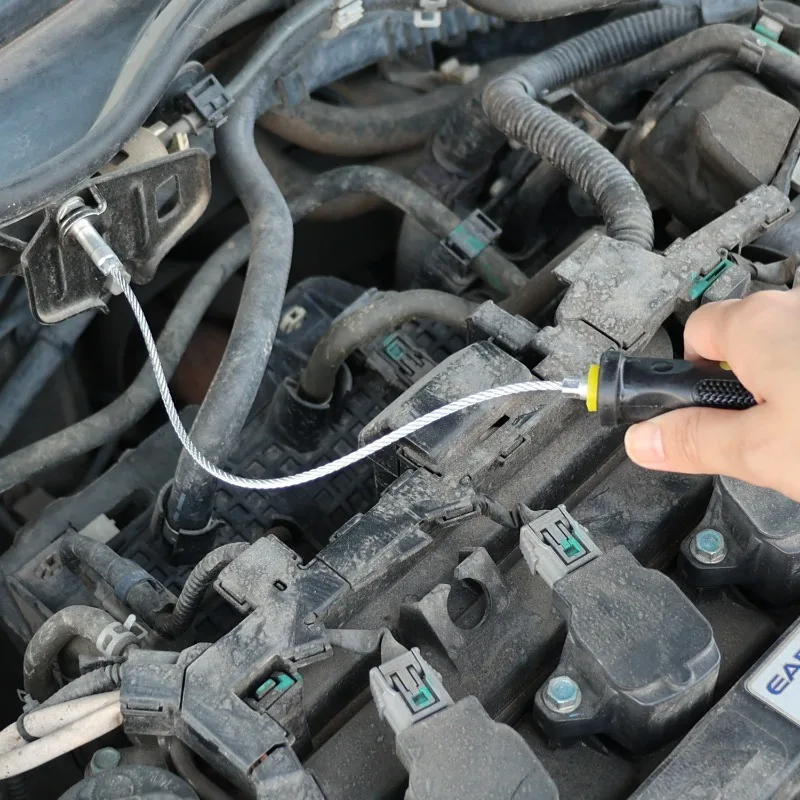 Oil Drain Plug Removal Tool Magnetic Oil Plug Remover Wrench Anti Scald Auto Car Oil Drain Wrench Automobile Repair Maintenance