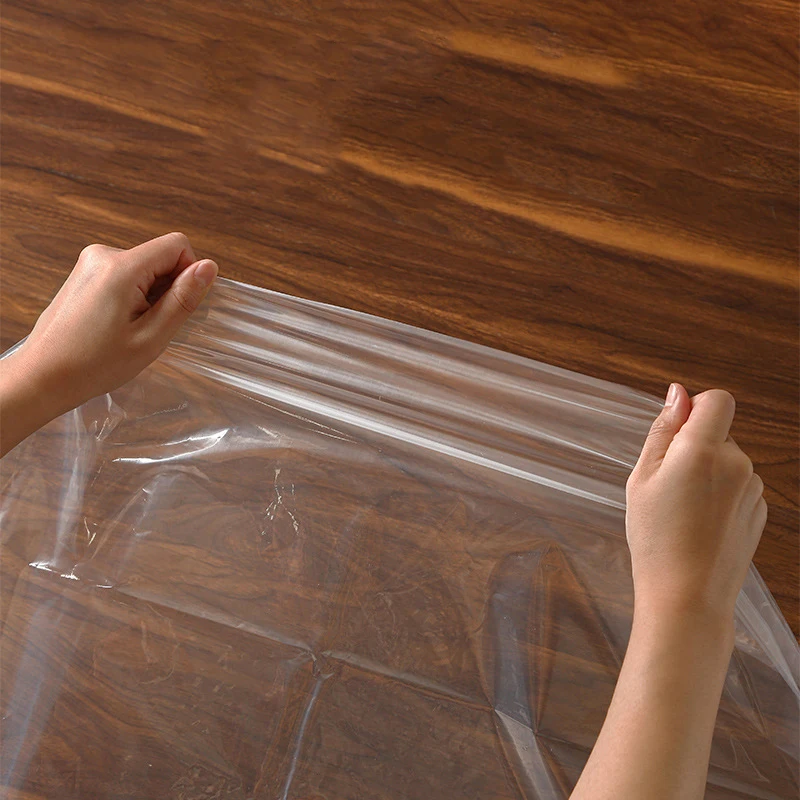 10PC Transparent Hanging Clothes Dust Cover Clothing Dust-Proof Storage Bag Wardrobe Plastic Cover Garment Coat Protector 2