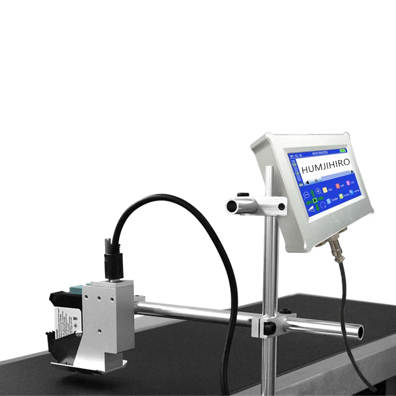 QR 바코드 가변 날짜 만료 날짜 번호 로고 잉크젯 프린터, 온라인 열 잉크젯 프린터, 12.7mm, 25.4mm 라벨 프린터