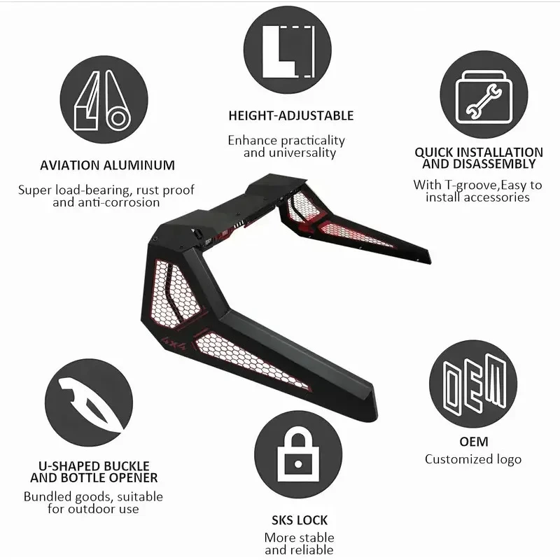 팩토리 롤바 액세서리 F150 램1500 스포츠 타코마 4X4 오프픽업 철제 소재