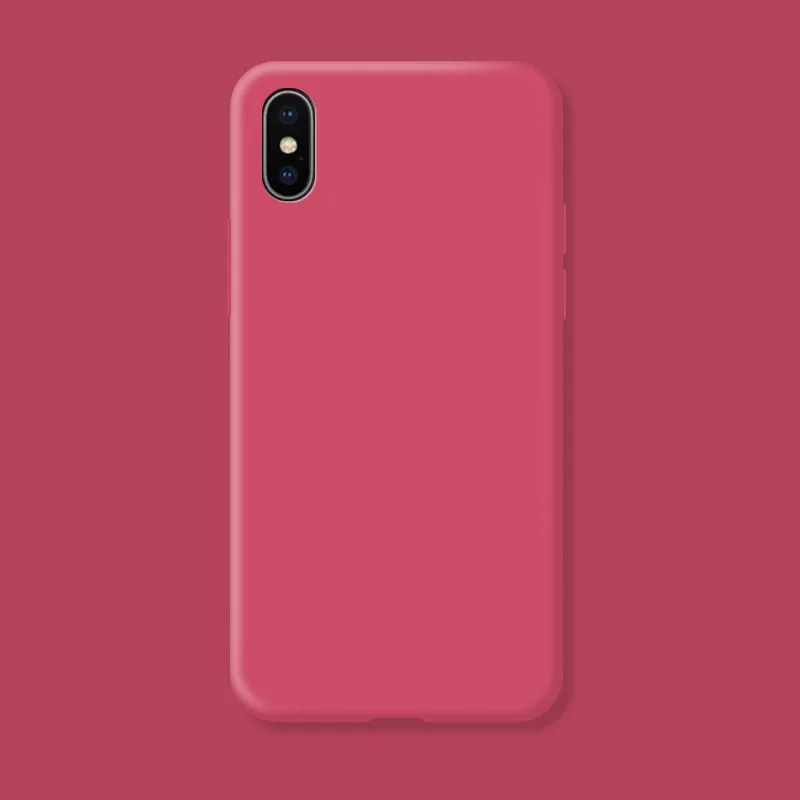 Für iphone X Xs Fundas Original Fall Für iphone Xs X S Stoßfest TPU Flüssigkeit Silikon Schutzhülle Telefon Zurück Abdeckung Fall – Detail 4