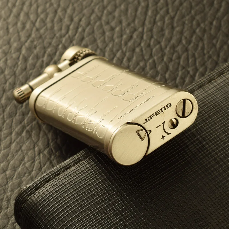 Accendino Vintage A Ruota Per Pipa – Metallico Con Tamper E Plettro – Regalo Uomo Compleanno