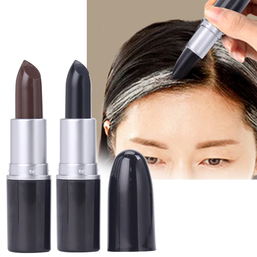 

1PC Covering Hair Color Modification Cream Stick Quickly Temporarily Cover White Hair One-Time Hair Dye Pen Black And Brown