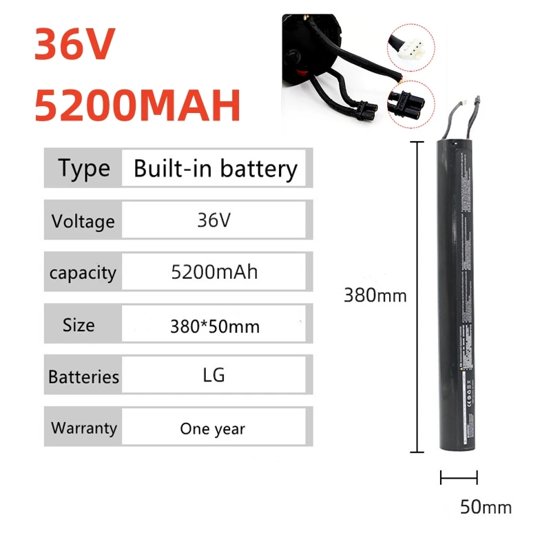 

2023 100% Original 36V 5200mAh electric scooter 18650 lithium battery pack for Ninebot Segway ES1 ES2 ES3 ES4 xiaomi Scooter