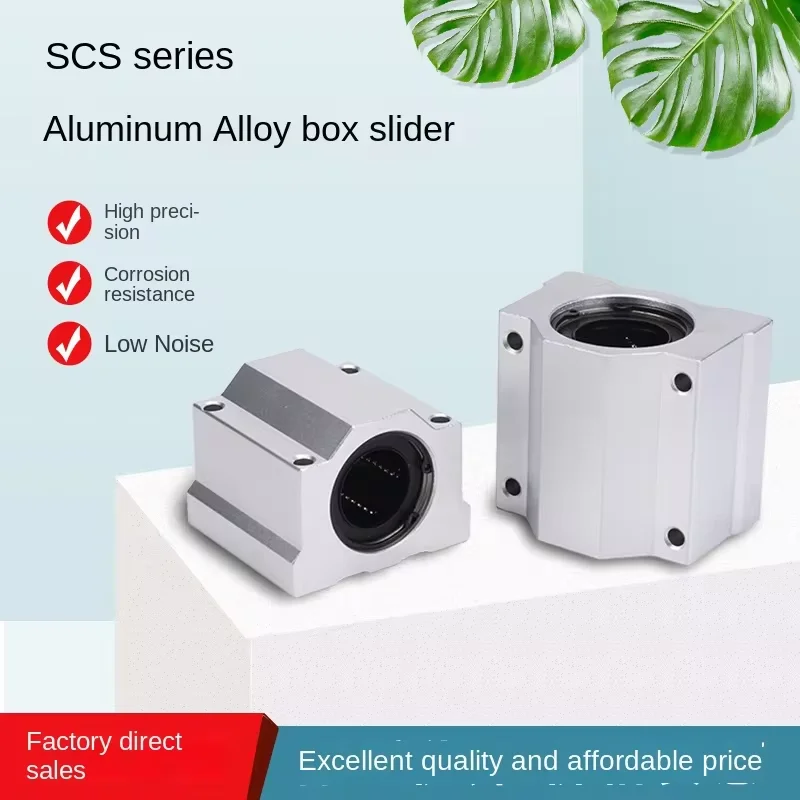 Box-Typ-Lager sind für optische Achse, Schraubstange, Innendurchmesser 6 mm, 8 mm, 10 mm, 12 mm, 16 mm, 20 mm, SCS6UU, SCS8UU, SC10UU, SCS12UU – Detail 2