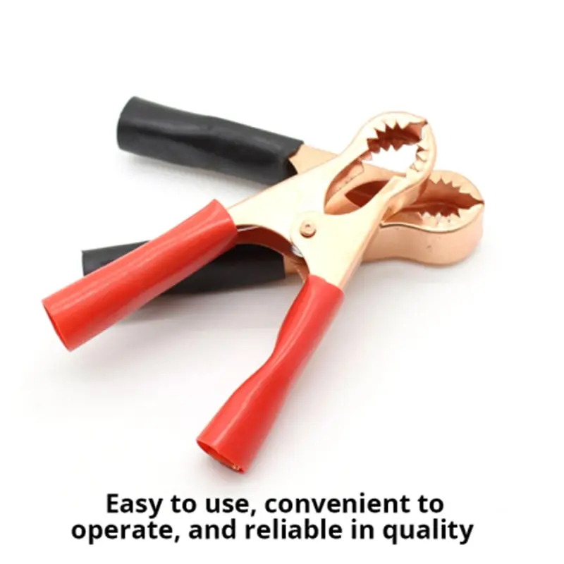 50A Toothed Small Large Crocodile Clip Battery Clip Charging High Power Inverter 2pcs alligator clips,test clip,test hooks clips