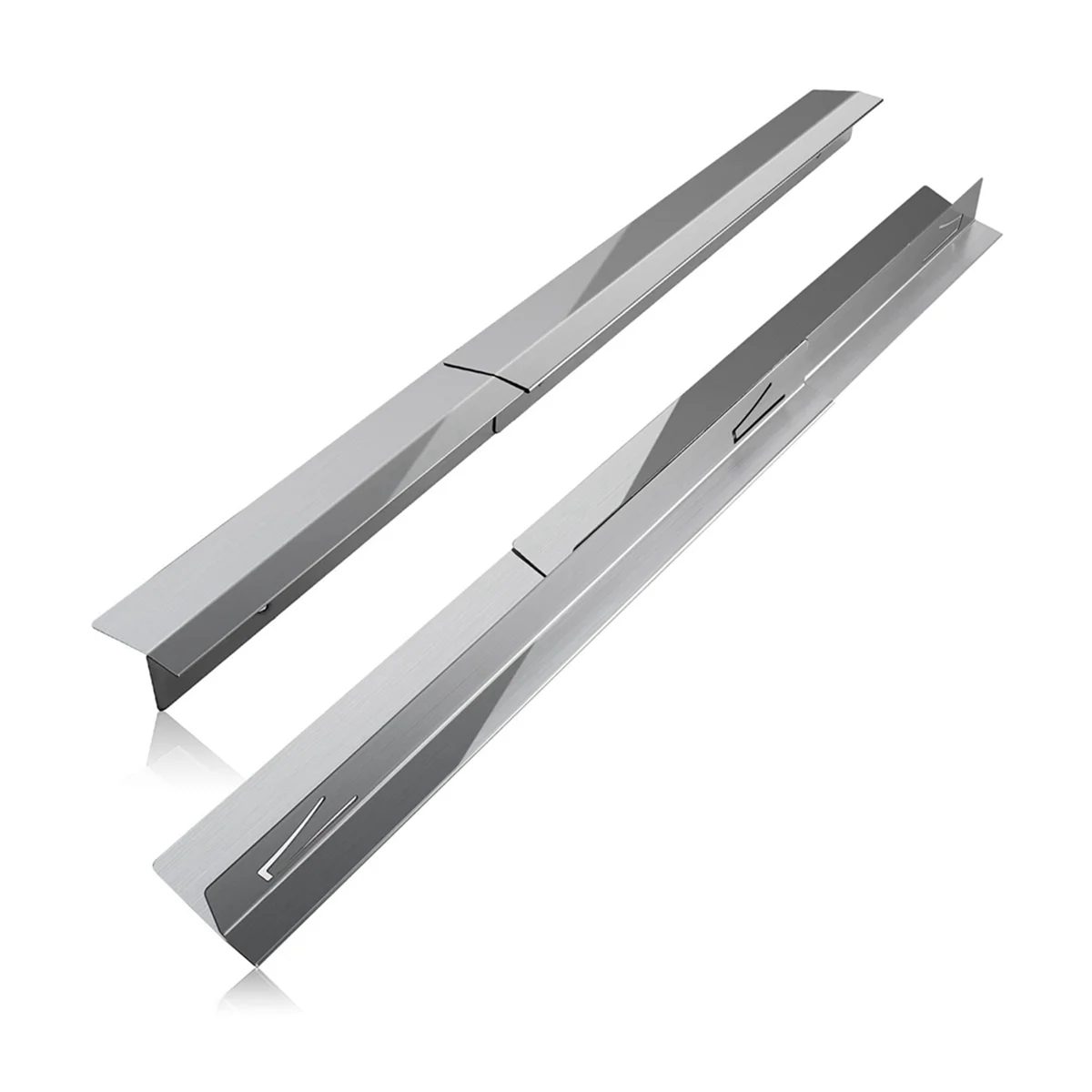 Stove Gap Covers Stainless Steel 2 Packs,Adjustable Resistant Not Sharp Gap Filler,Easy to Clear Stove Counter Cover
