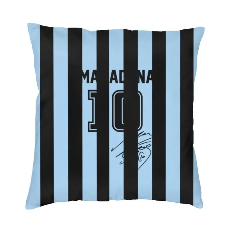 Argentina Soccer Legend D10S Diego Maradona Modern Throw Pillow Covers Decorazione Jersey Federa 40X40Cm Federe
