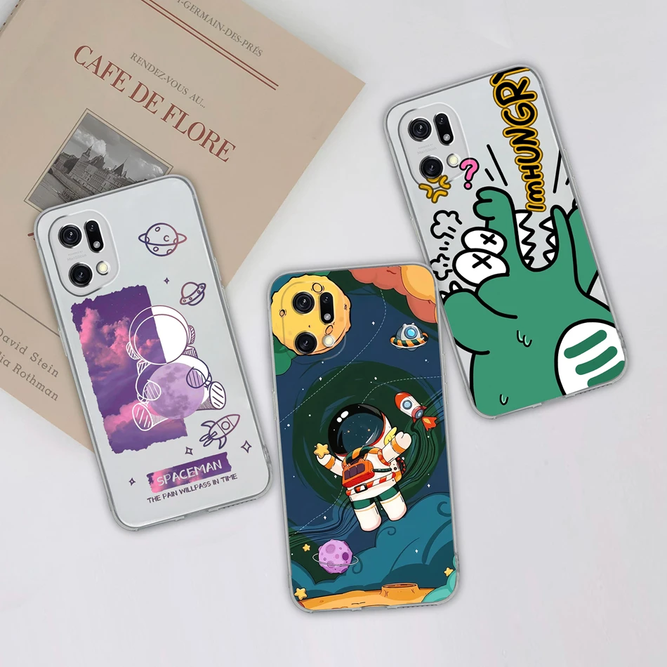 New Design Soft Clear Slim TPU Silicone Anti-Drop Phone Case for Oppo Find X5 Pro Lite