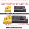 new Stretch Sofa Couch Cover For Living Room L Shaped Combination Chaise Sofa Slipcover Home Decor 1/2/3/4 Seats Removable 3
