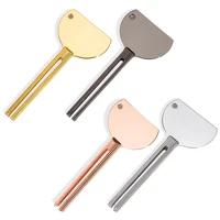 Toothpaste Squeezer Tube Key Squeezer Stainless Steel Rolling Toothpaste Squeezer Reduce Waste Multifunctional for Bathroom 2