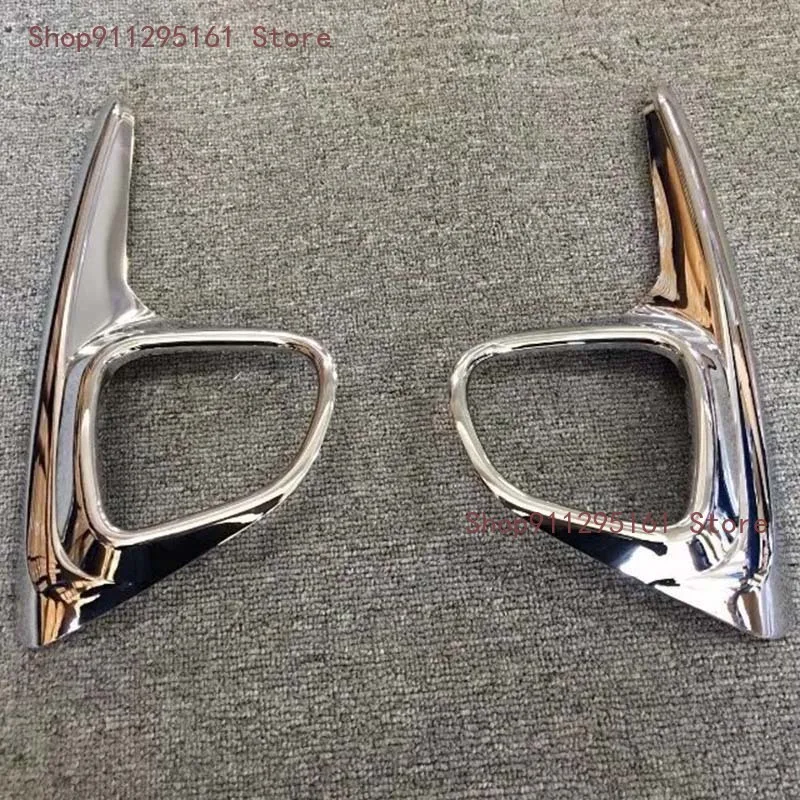 

For Toyota Yaris 2017 2018 2019 Front Fog Light Frame Foglight Lamp Ring Cover Trim Protector Sticker ABS Chrome Car Accessories