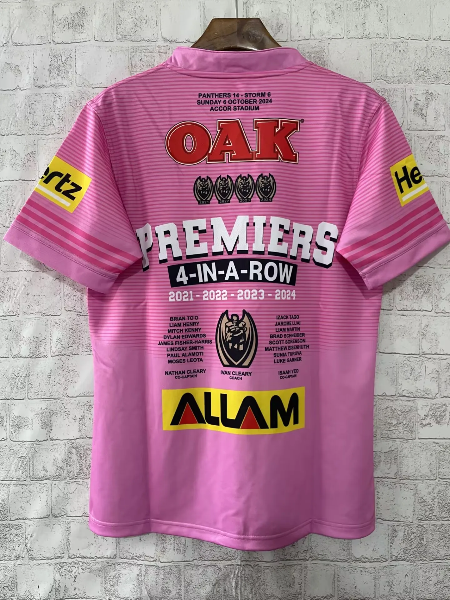 Penrith Panthers Premiers Home / Away / Anzac Singlet PANTHERS MEN'S PREMIERS JERSEY SHORTS size S--5XL