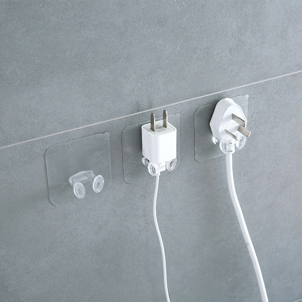 5/1pcs Wall Storage Hook Punch-free Power Plug Socket Holder Kitchen Stealth Hook Wall Adhesive Hanger Bathroom wall holder multi purpose hooks adhesive wall hook kitchen hooks self adhesive hooks wall organizer hook wall mount hooks