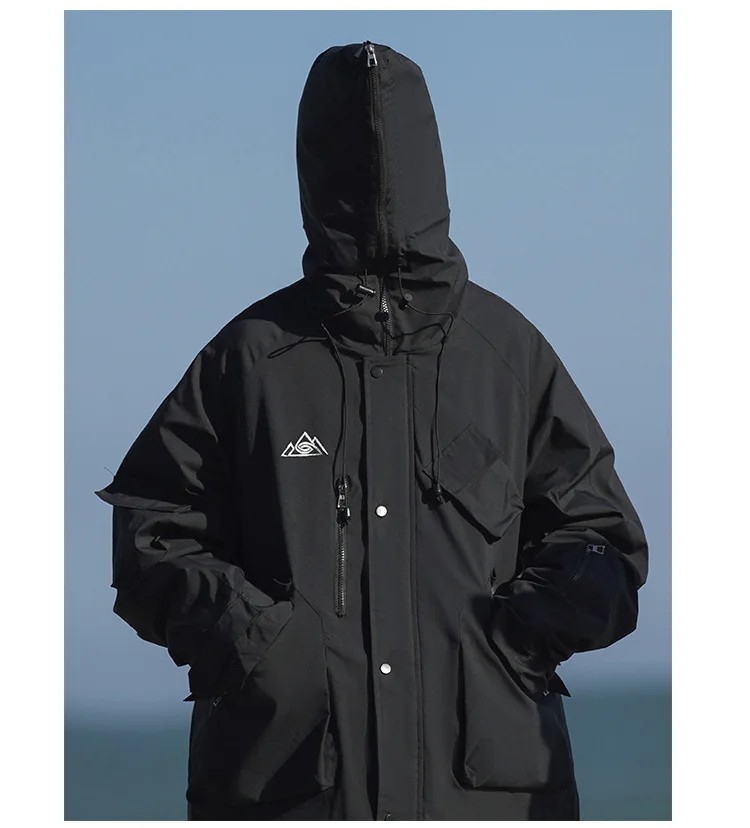 Plus Large Size Jacket Windproof Waterproof Multi-pocket Snowboard Clothes Men Women Padded Cotton Warm Jacket Pant Coat