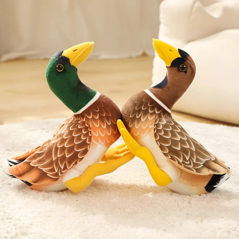 

Реалистичная имитация дикой утки, натуральная набивная утка-мандарин, плюшевый домашний подарок для свадьбы, 29 см