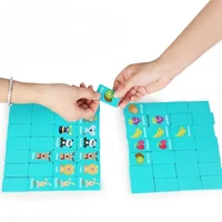 Children Hand Scratch Wooden Puzzle Toy Board Baby Cartoon Montessori Early Education Farm Fruit Cognitive MatchingToy 2