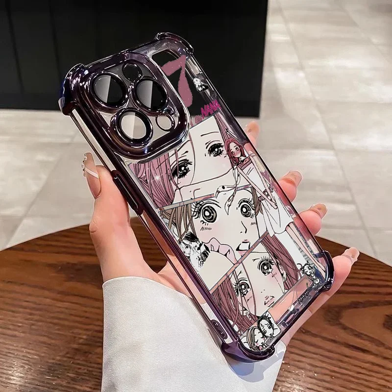 Komatsu Nana Anime Clear Plating TPU Phone Case