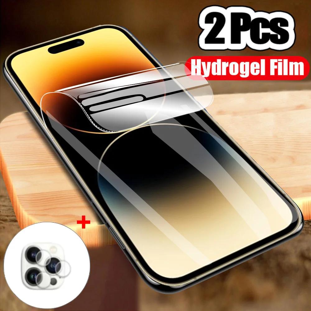 2 x Film Hydrogel Vitre Protection écran Iphone 14 Plus