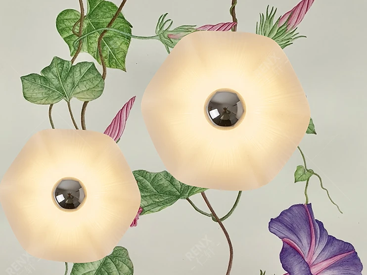 

Светильник в коридор, коридор, кремовый ветер, цветок, потолочная лампа, современная простая настольная лампа North Ouyang