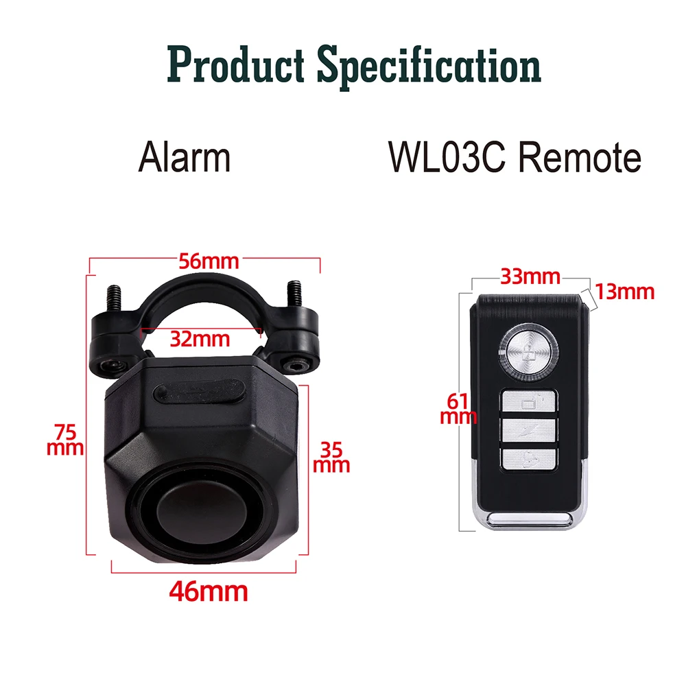 Motorcycle Alarm Bike Alarm Wireless Vibration Alarm Anti Theft Alarm