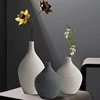 Simple Ceramic Vase Decoration for Home Nordic Luxury Narrow Mouth Flower Pot Living Room Interior Office Desktop Decor Gift 5