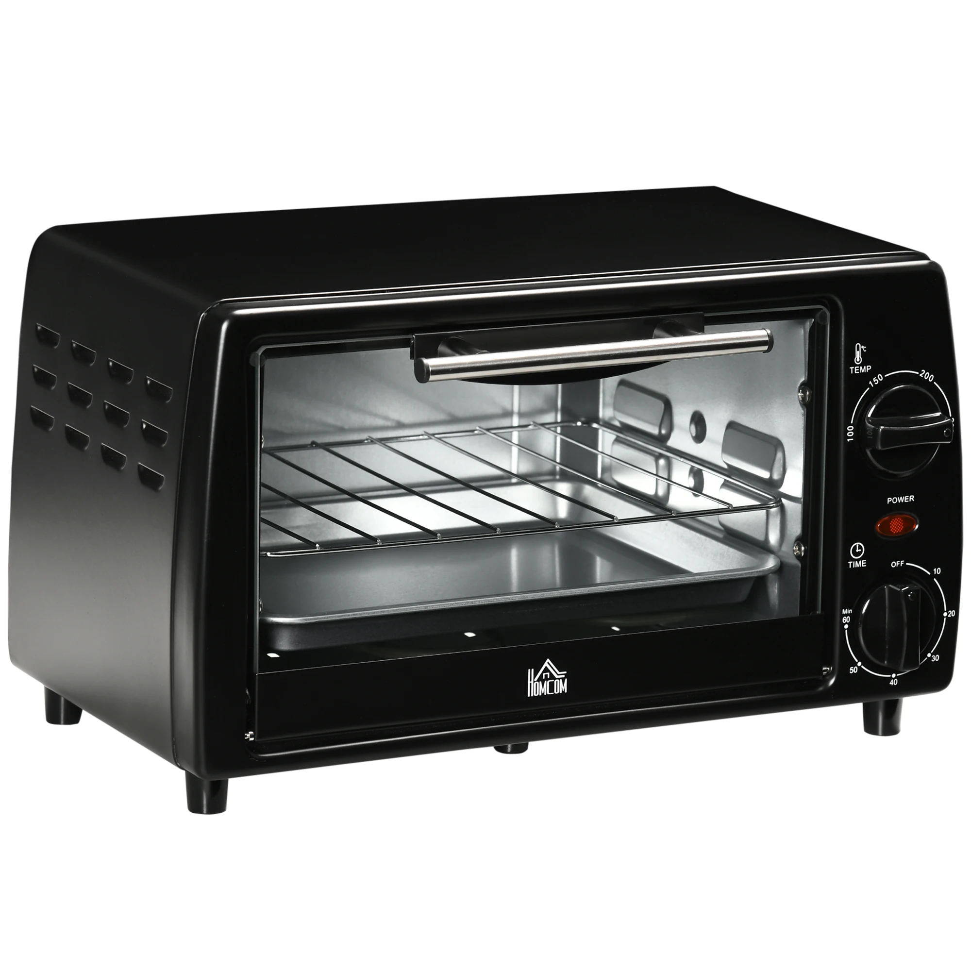 HOMCOM table top electric oven 10 litres 750W Convection oven with ...
