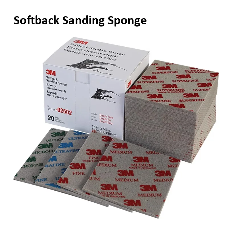 

5pcs Wet Dry Softback Sanding Sponge Foam Pads 110x140mm Grinding Polishing Sandpaper Abrasive Super Ultra Microfine for 3M