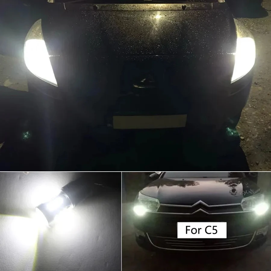 2 Ampoules LED HP24W 1860 - Feux De Jour Blanc Pour Citroën C5, Peugeot 3008/5008