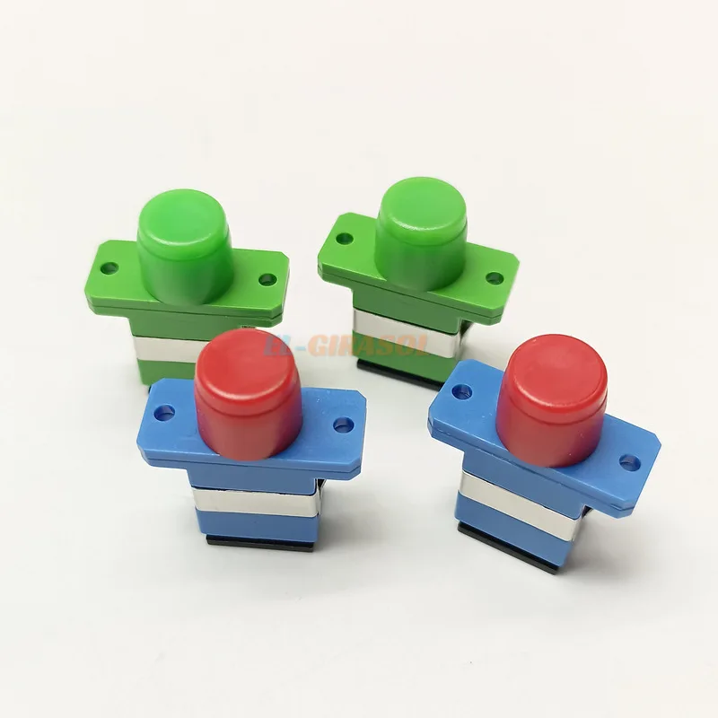 Fiber Optical Adapter Coupler 10pcs FC-SC UPC/APC Simplex Flange Connector FC to Sc Port All-plastic Adapter Electrical Grade