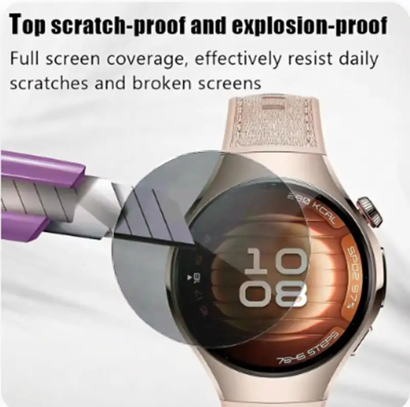 Privacy Hydrogel Film Screen Protector for Smartwatches (3-4 Pack)