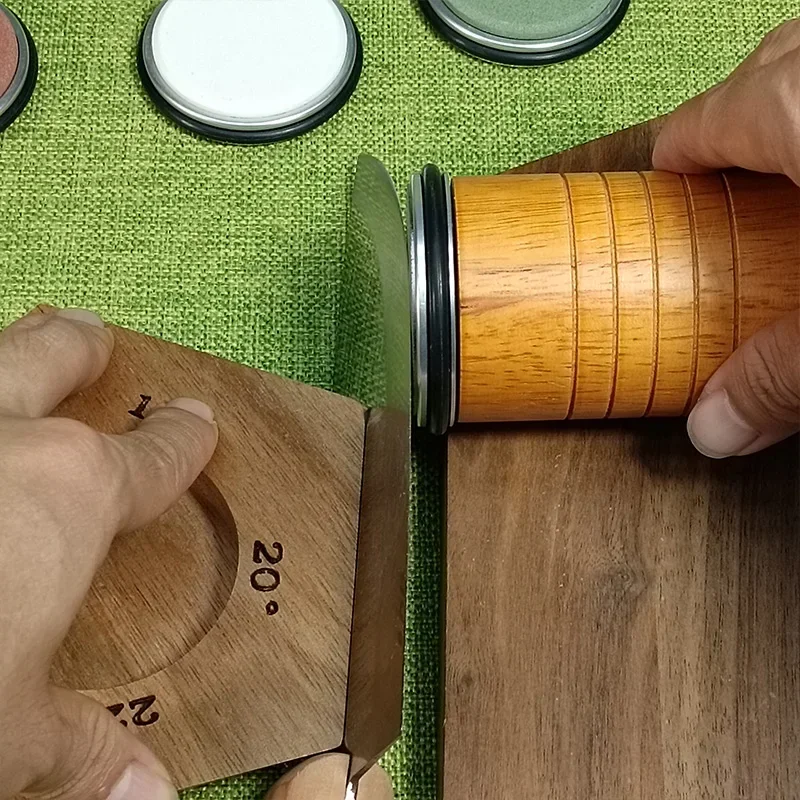 [ Hot ] New Fixed Angle Rolling Knife Sharpener Kitchen Gadgets Diamond Sharpeing Stone Knife Tools Whetstone Grinding