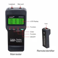 NOYAFA NF-8108M Digital Network LAN Cable Tester Meter RJ45 5E, 6E Coaxial Cable Tracker Tool Measure Network Cable Length 2