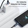 cable USB type-c PD 100W pour recharge rapide et affichage